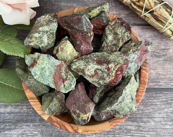 Raw Dragon Blood Jasper Stone | Rough Natural Unpolished Dragon Stone Crystal Gemstones | Shop Metaphysical Crystals for Heart Chakra