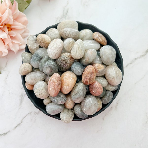 Thousand Layer Inclusion Quartz Tumbled Stones | Also known as Lodalite, Scenic or Garden Quartz, Shaman Dream Stone Metaphysical Crystals