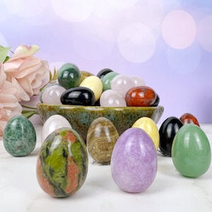 1&quot; Mini Crystal Eggs, Easter Crystals, Assorted Ostara Egg, Crystal Easter Egg, Easter Egg Hunt, Basket Filler Ideas, Easter Decor, Jewelry