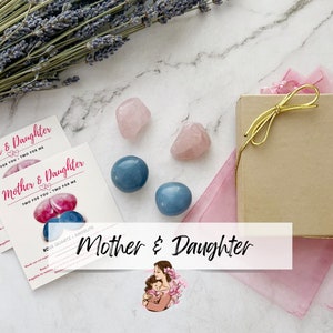Mother and Daughter Crystal Set | Crystals for My Daughter | Daughter Crystal Kit | Crystals for Mother & Daughter | Special Daughter Gift