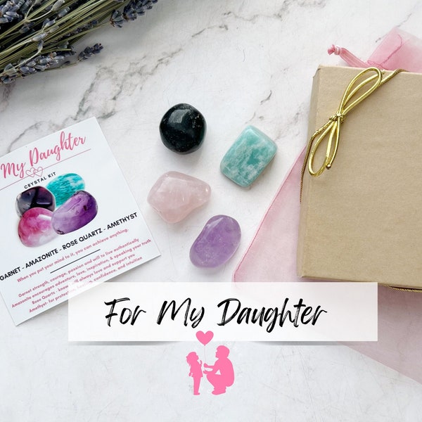 Crystals For My Daughter Kit | Daughter Crystals | Special Daughter Crystal Set | Gift for Daughter, To My Daughter, Unique Gift Idea