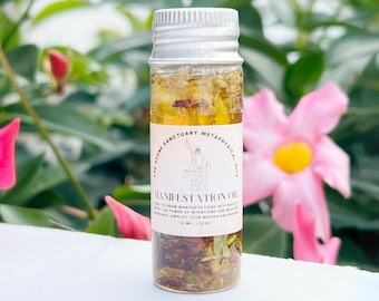 Manifestation Anointing Oil | 15ml Manifestation Conjure Ritual Oil for Altar or Tools