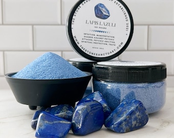 Lapis Lazuli Sand | Lapis Lazuli Gemstone Sand | 180 G Lapis Lazuli Blue Sand for Magic, Spells, Orgone, Organite, Crafts, Jewelry, Art