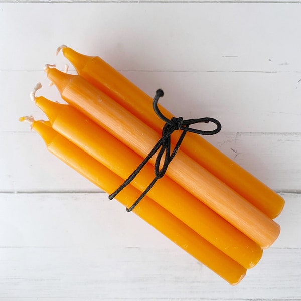 5" Orange Unscented Spell Candles, Orange Witch Chime Candles for Spells, Ritual Candles, Small Bulk Candles, Orange Candles, Spellwork