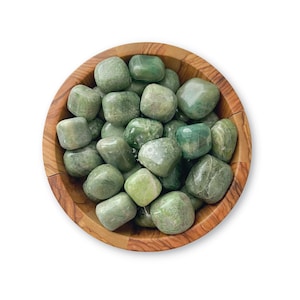 Green Garnet Tumbled Stones | Polished Green Garnet Crystal | Grossularite Stone | Shop Metaphysical Crystals for Heart Chakra
