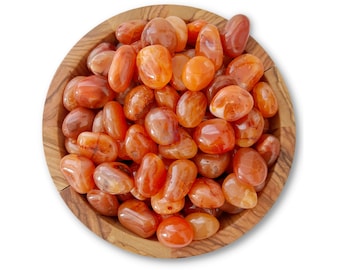 Carnelian Tumbled Stones | Grade EX Polished Carnelian Crystals | Shop Metaphysical Crystals for Sacral and Root Chakra