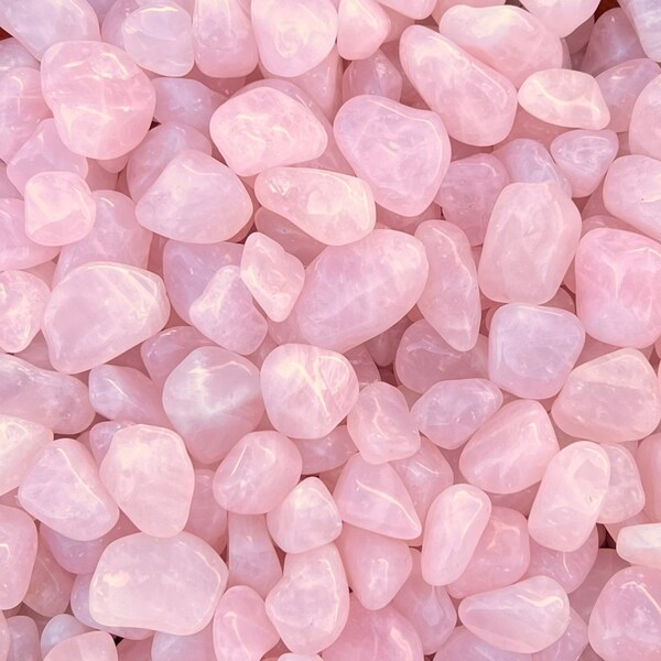 Rose Quartz Tumbled Gemstone (Display of 50)