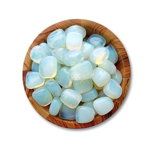 Opalite Tumbled Stones | Polished Opalite Crystal Gemstone (Man-Made) | Shop Metaphysical Crystals for Crown Chakra