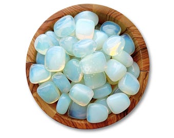 Opalite Tumbled Stones | Polished Opalite Crystal Gemstone (Man-Made) | Shop Metaphysical Crystals for Crown Chakra