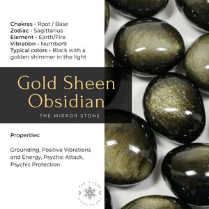 Gold Sheen Obsidian Stone Goldsheen Obsidian Crystal - Etsy