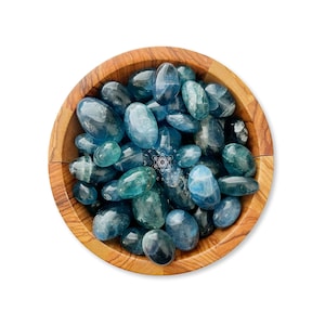Blue Fluorite Tumbled Stones | Polished Blue Fluorite Crystals | Shop Metaphysical Crystals for Third Eye & Throat Chakra, Bulk Available