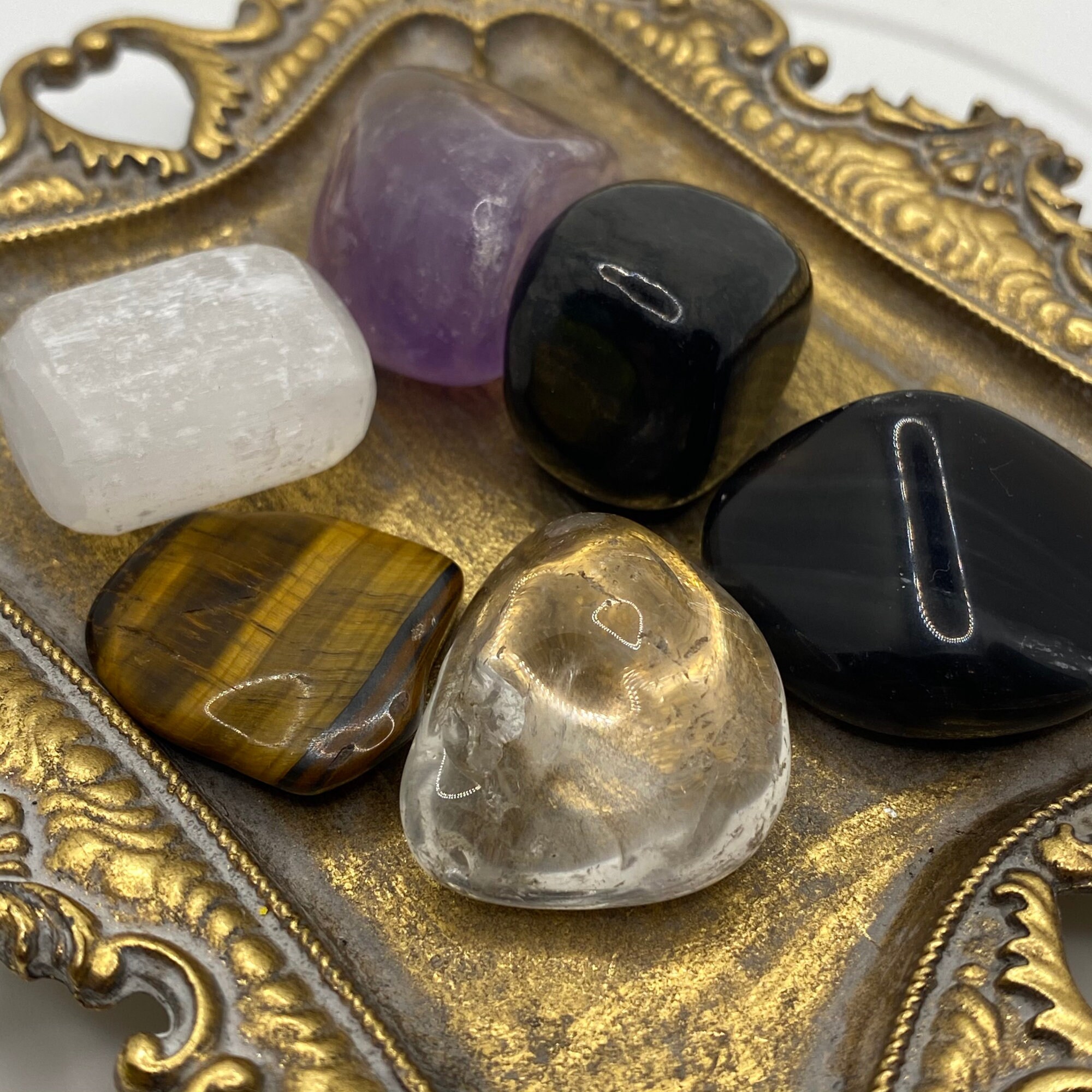 Crystals for Energy Protection and Grounding Crystals for Etsy