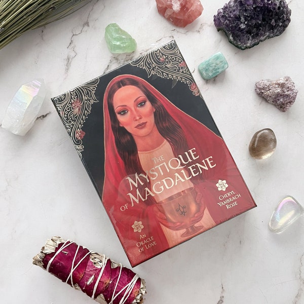 Mystique of Magdalene Oracle Card Deck by Cheryl Yambrach Rose | 44 Magdalene Oracle Cards & 106Pg Guidebook, Divine Feminine Mary Magdalene