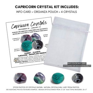 Capricorn Crystals Capricorn Crystal Kit Crystals for - Etsy