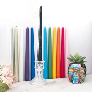 10 Taper Spell Candles, Select Your Color, Unscented Bulk Candles for Chakra Work, Rituals, Magic, Spells, Intentions, Meditation, Witchy image 1