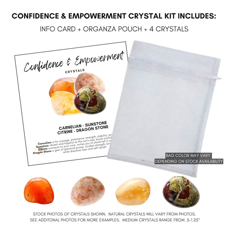 Confidence & Empowerment Crystals Crystals to Help You Face Etsy
