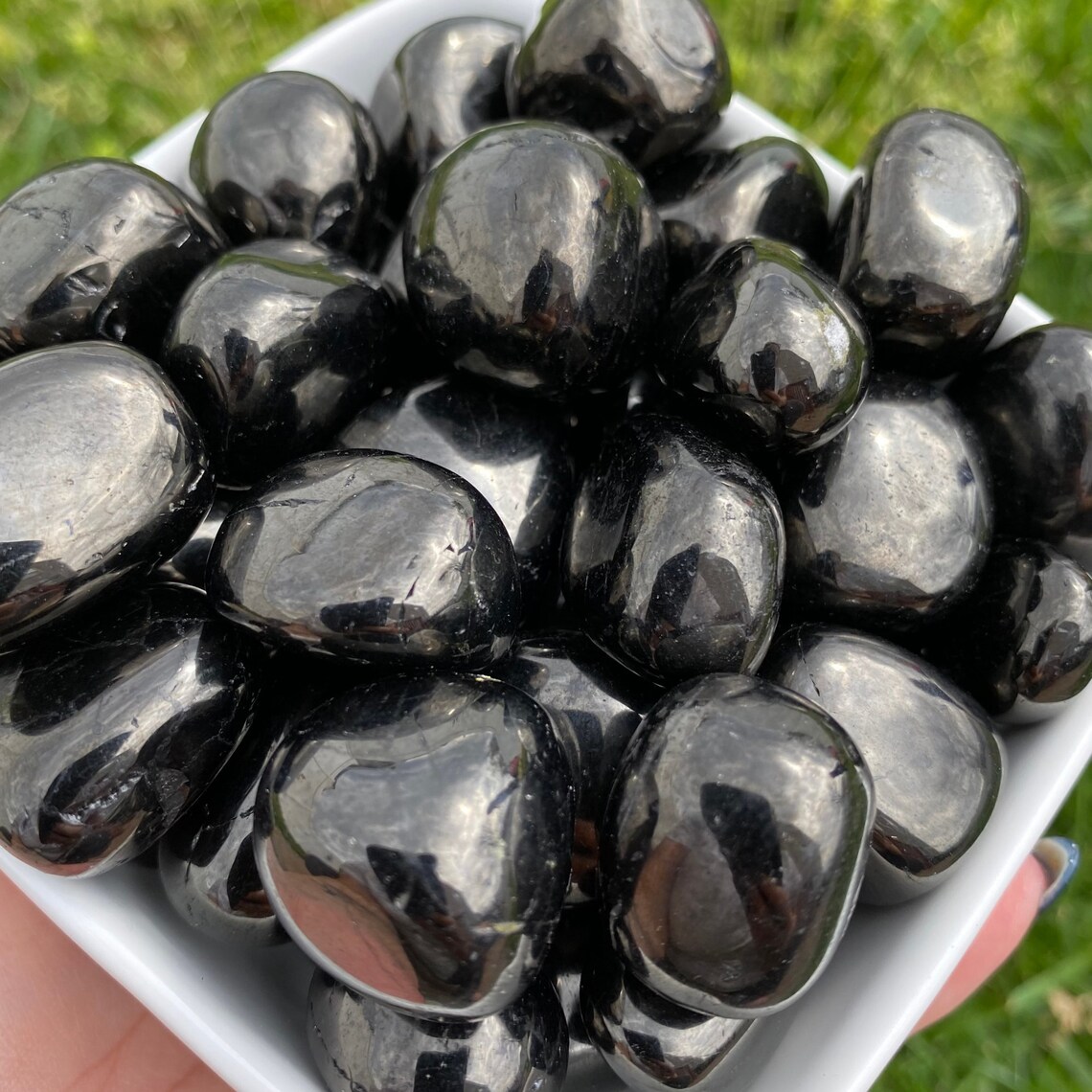 Jet Tumbled Stones Jet Crystal Reiki Healing Crystals Etsy