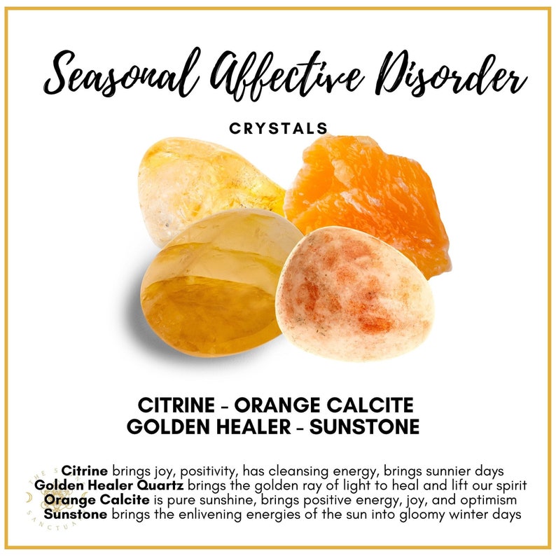 Seasonal Affective Disorder Crystals Crystals to Beat the Etsy