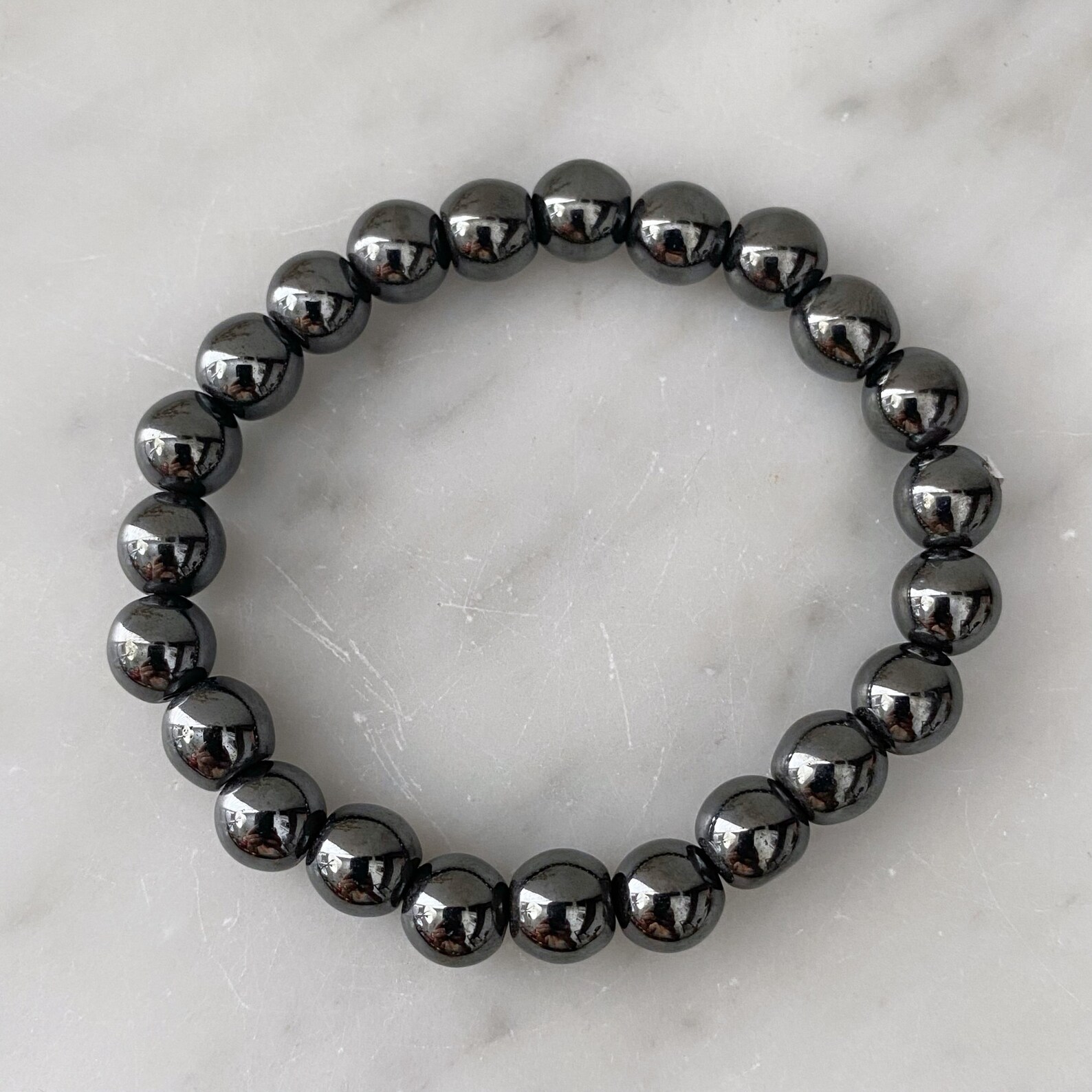 Hematite Bracelet Hematite Energy Bracelet Hematite 8mm Etsy