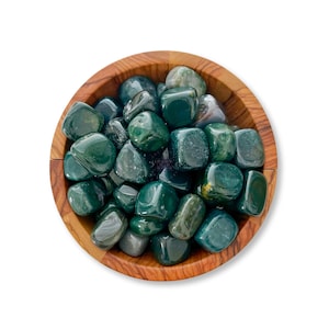 Polished Bloodstone Tumbled Stones: Heliotrope Crystal Gemstones Individual or Bulk Available