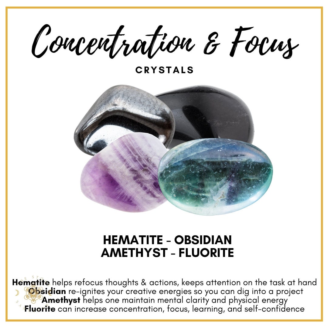 Concentration & Focus Crystals Crystals for Concentration - Etsy
