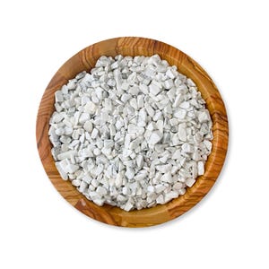 Howlite Crystal Chips | Polished Mini White Gemstones for Orgone, Candles, Crafts, Jewelry, Spells, Art