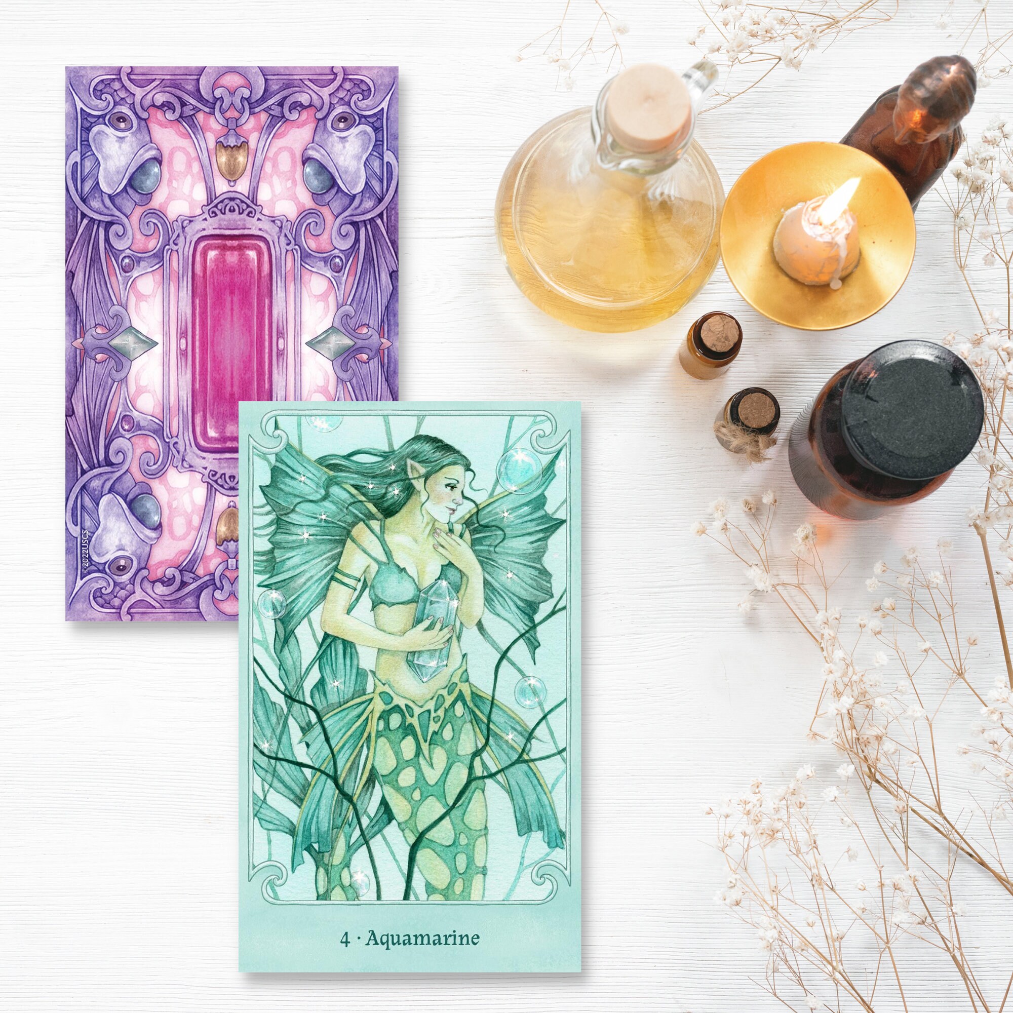 Fairy Gems Oracle Deck and Book Set by Ellen Steiber