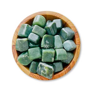 Nephrite Jade Tumbled Stones | Polished Green Nephrite Jade Crystal Gemstones | Shop Metaphysical Crystals for Heart Chakra