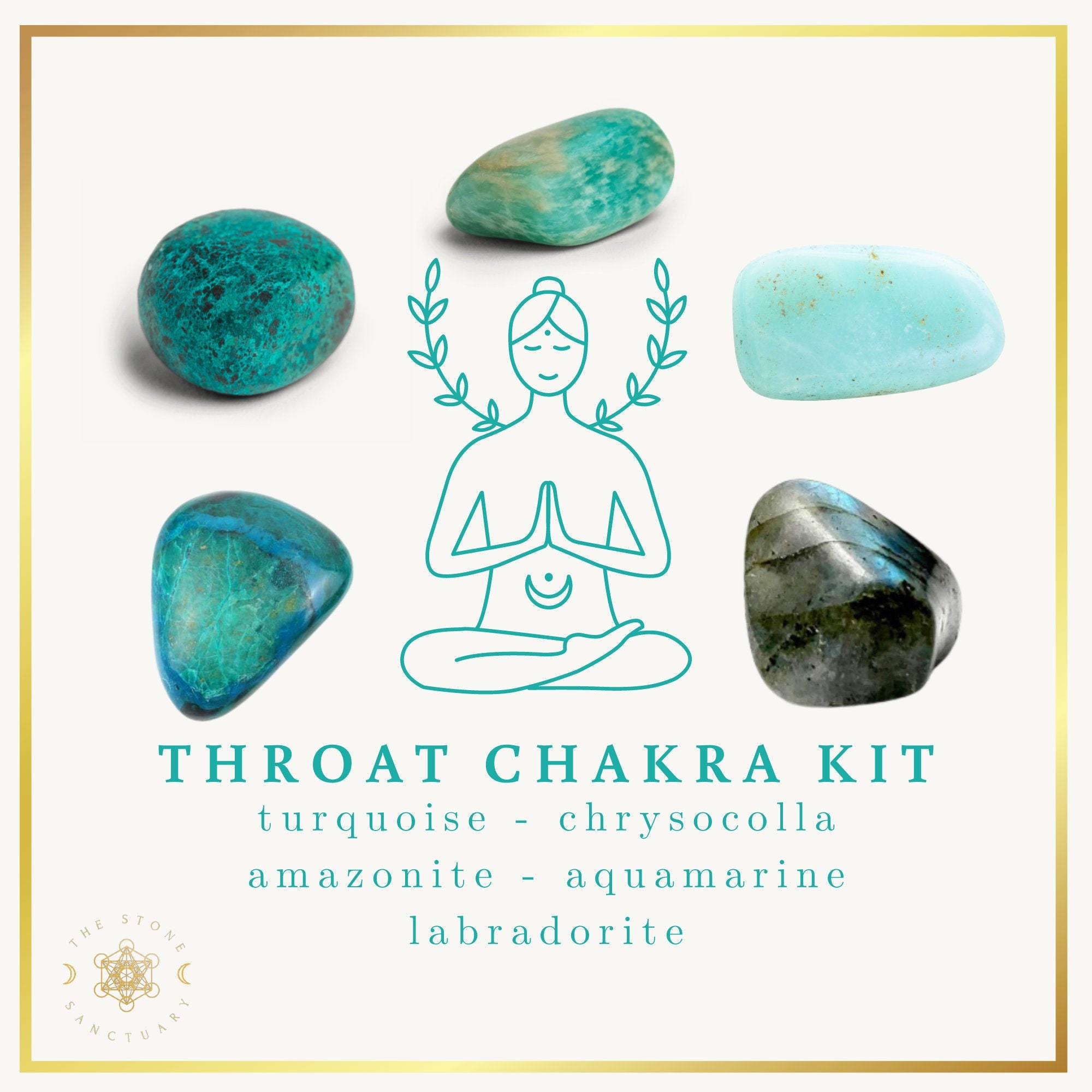 Throat Chakra Crystals Crystals for Throat Chakra Opening Etsy