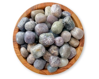 Grape Agate Tumbled Stones | Polished Grape Agate Gemstones | Botryoidal Chalcedony | Shop Metaphysical Crystals for Crown Chakra