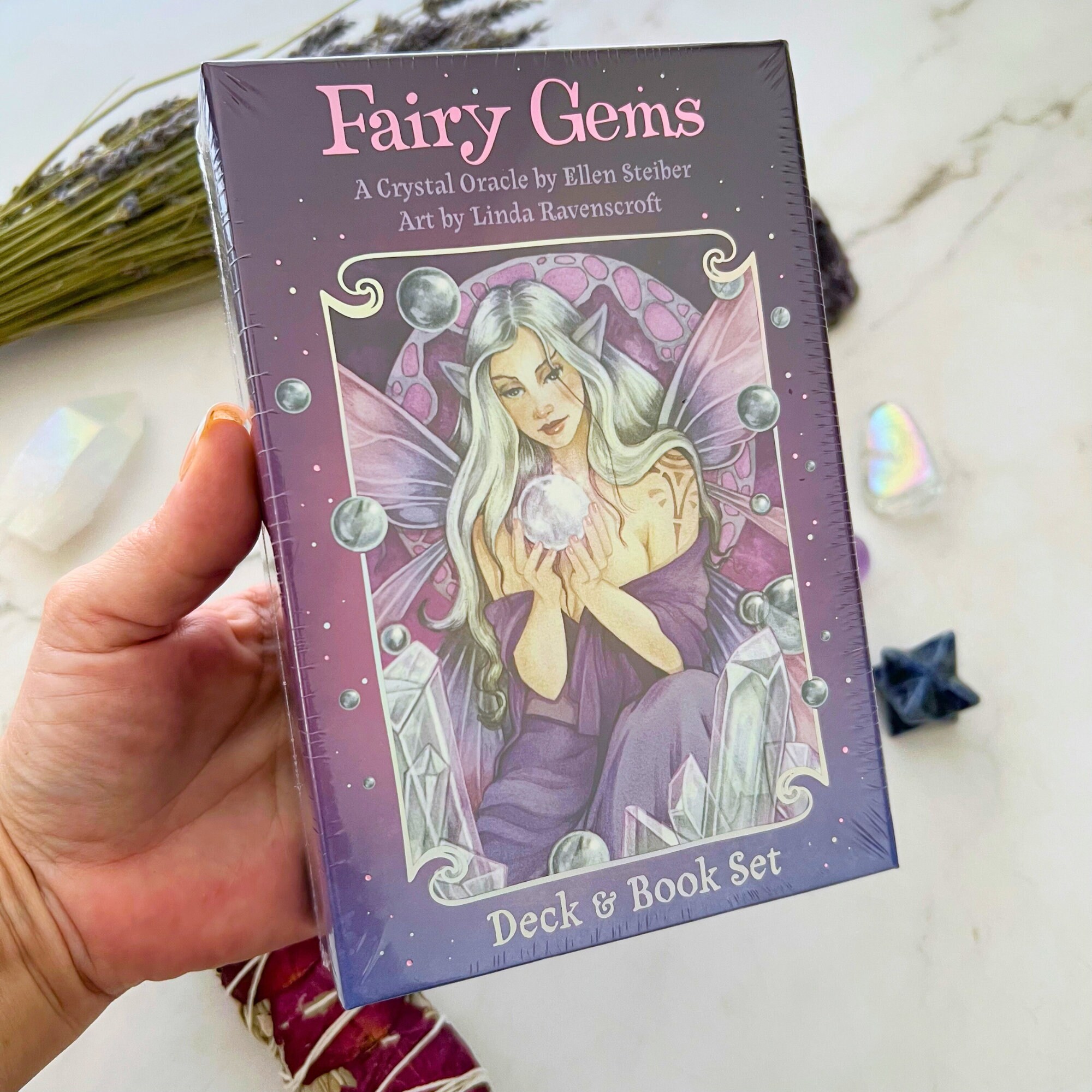 Fairy Gems Oracle Deck and Book Set by Ellen Steiber