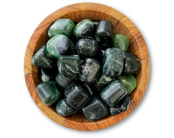 Green Kyanite Tumbled Stones | Polished Green Kyanite Crystal Gemstones | Shop Metaphysical Crystals for Third Eye, Heart Chakras