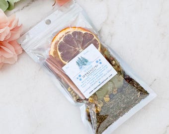 Winter Simmer Pot Mix | Handcrafted Winter Aromatherapy | Holiday Potpourri Gift | Cozy Winter Home Fragrance | Herbal Winter Blend