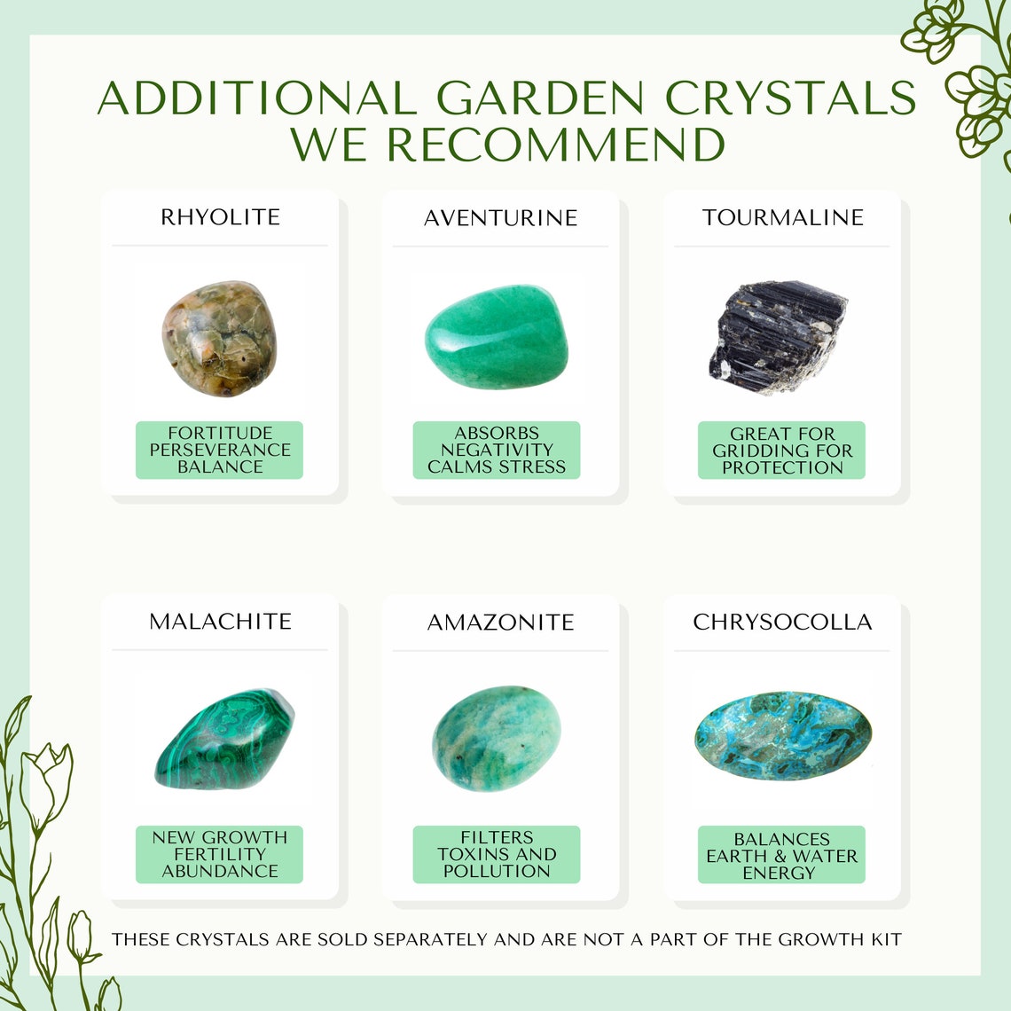 Garden Growth Crystal Kit Garden Crystals Gardening Etsy