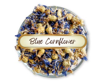 Blue Cornflowers | Dried, Whole | Centaurea cyanus