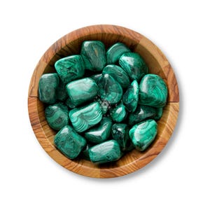 Malachite Tumbled Stones | Polished Malachite Crystal Gemstones | Shop Metaphysical Crystals for Heart, Solar Plexus Chakra, Bulk Available