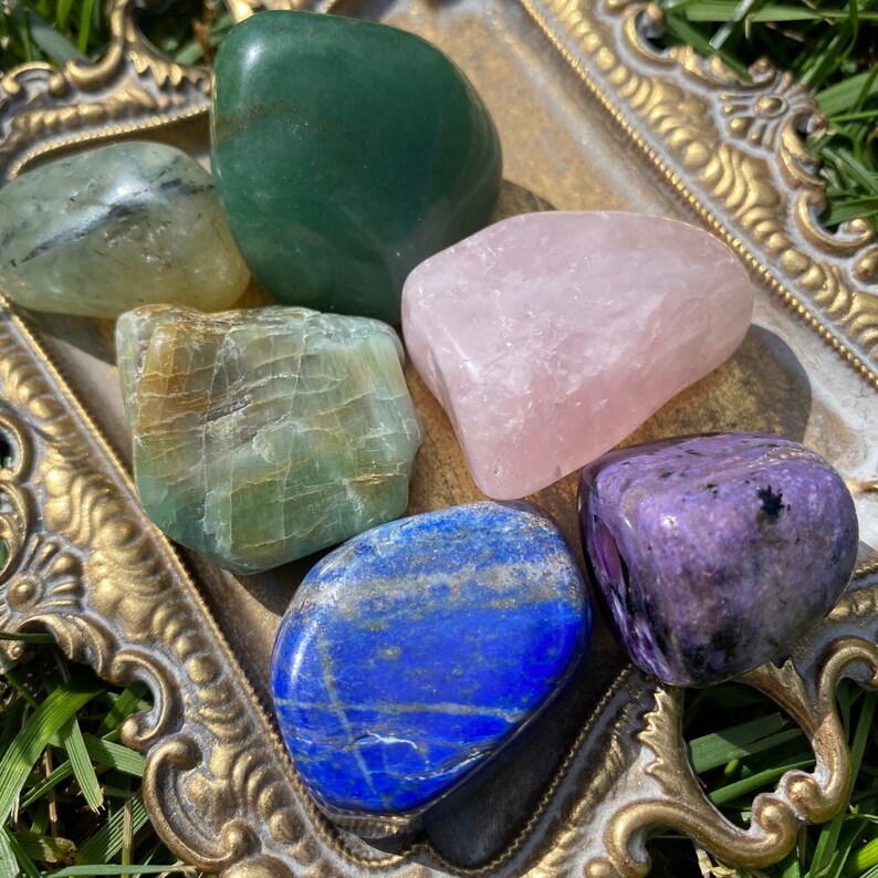 Crystals for Love and Romance Crystals for Attraction Set Etsy