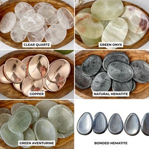 Crystal Worry Stones | Polished Pocket Sized Thumb Stones for Meditation & Mindfulness | Choose Your Gemstone image 7
