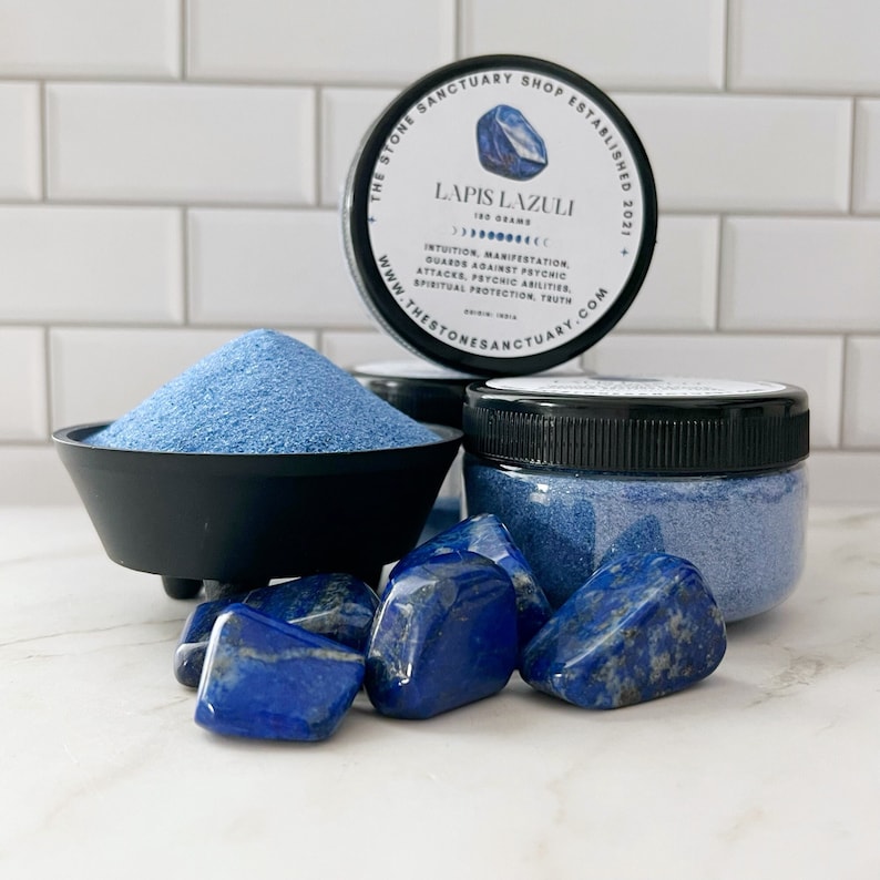 Lapis Lazuli Sand | Lapis Lazuli Gemstone Sand | 180 G Lapis Lazuli ...