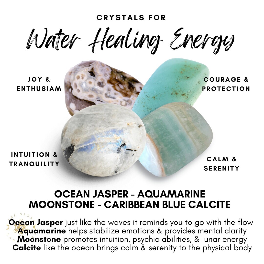 Water Healing Energy Crystals Crystals for Water Energy Etsy