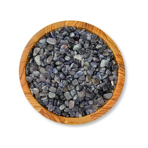 Iolite Crystal Chips | Polished Mini Blue Gemstones for Orgone, Candles, Crafts, Jewelry, Spells, Art
