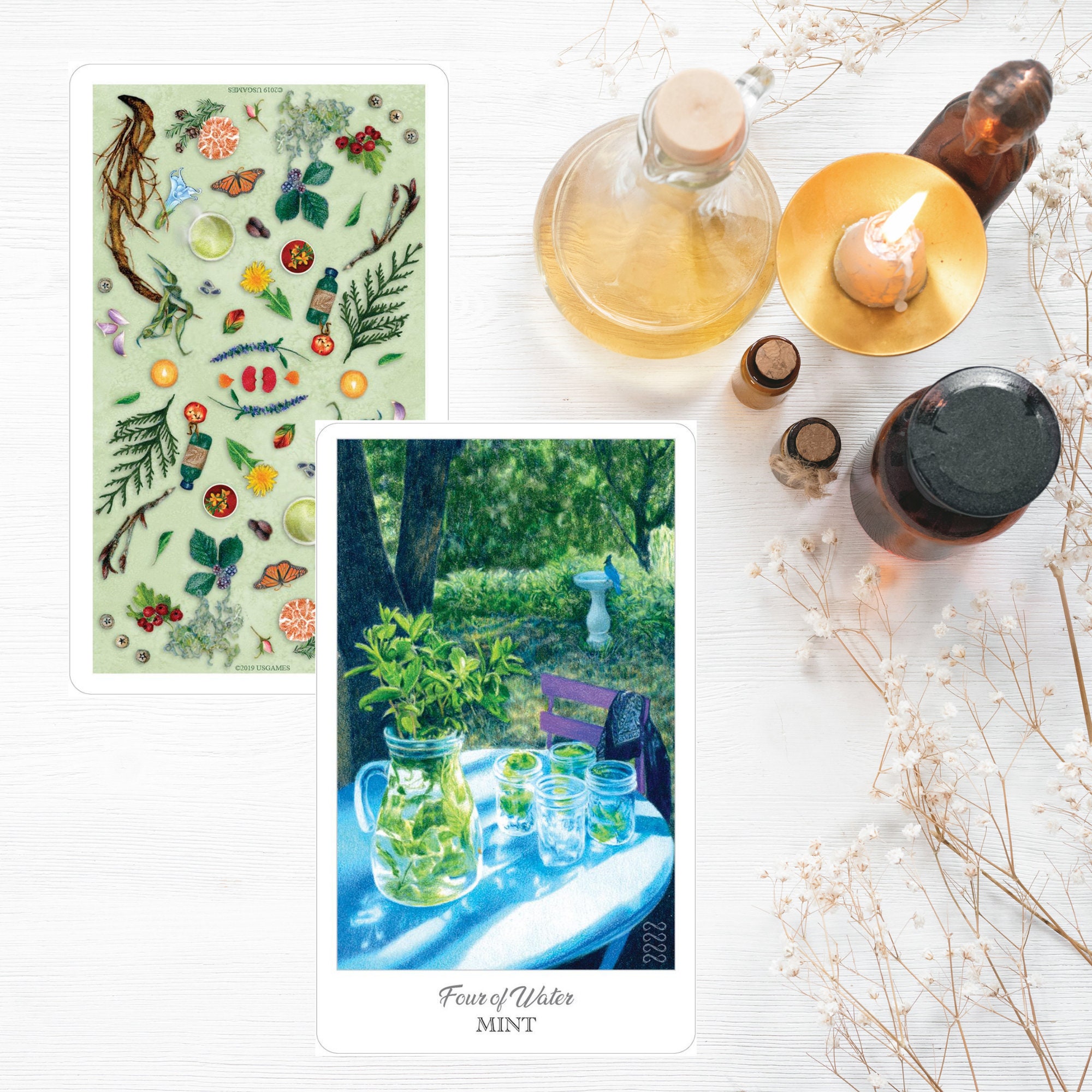 The Herbcrafter's Tarot Card Deck by Latisha Guthrie | 78