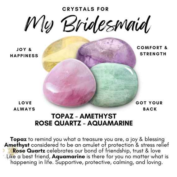 Bridesmaid Crystals Crystals for My Bridesmaid or Maid of - Etsy