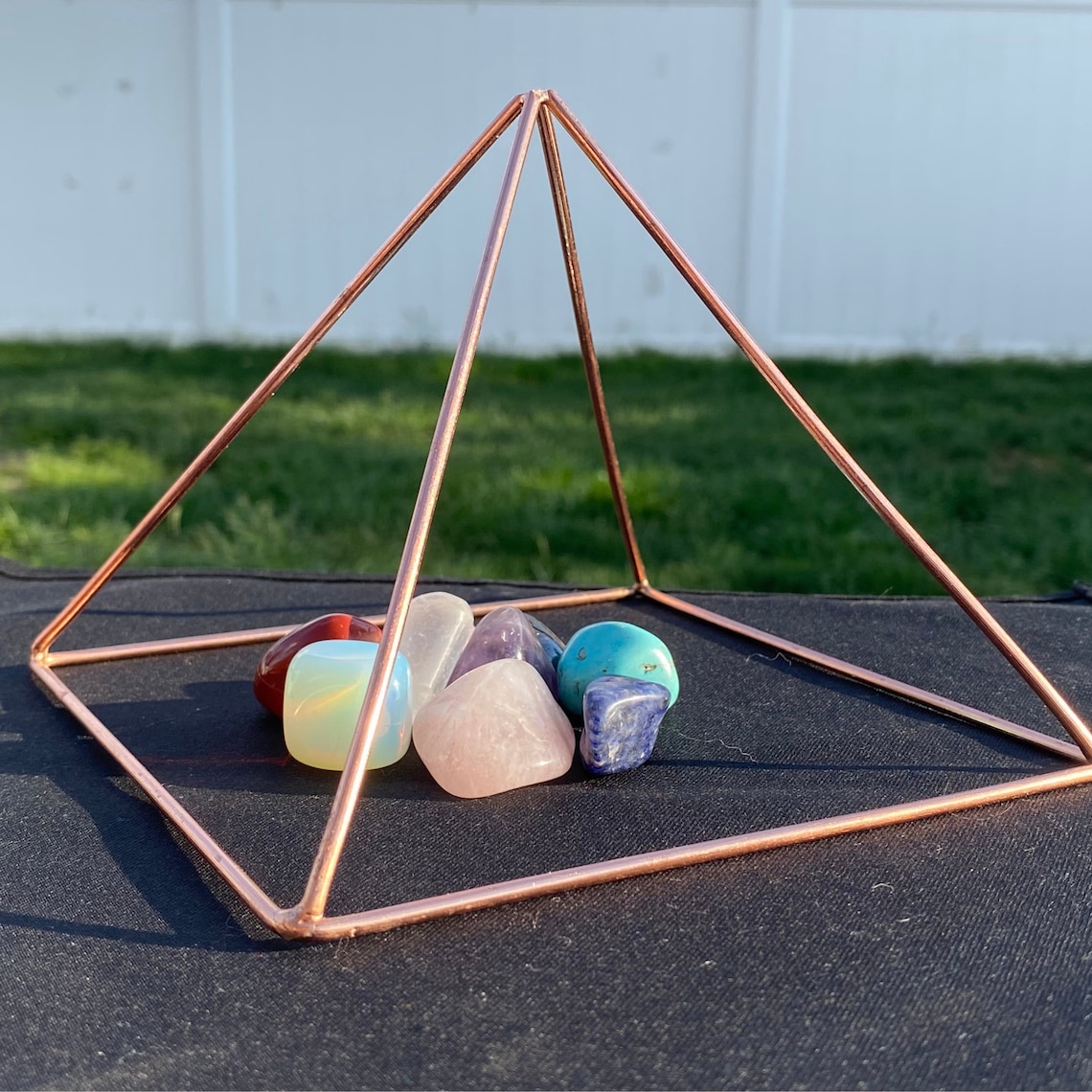 6 Copper Pyramid Energizer Copper Charging Pyramid Etsy