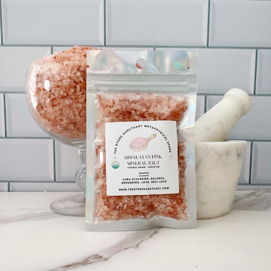Himalayan Pink Mineral Salt | Coarse Grind, Wildcrafted Pink Salt ...