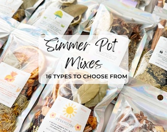 Mélanges pour pot-pourri à mijoter | Choisissez parmi 16 mélanges | Pot-pourri naturel artisanal pour parfumer votre intérieur