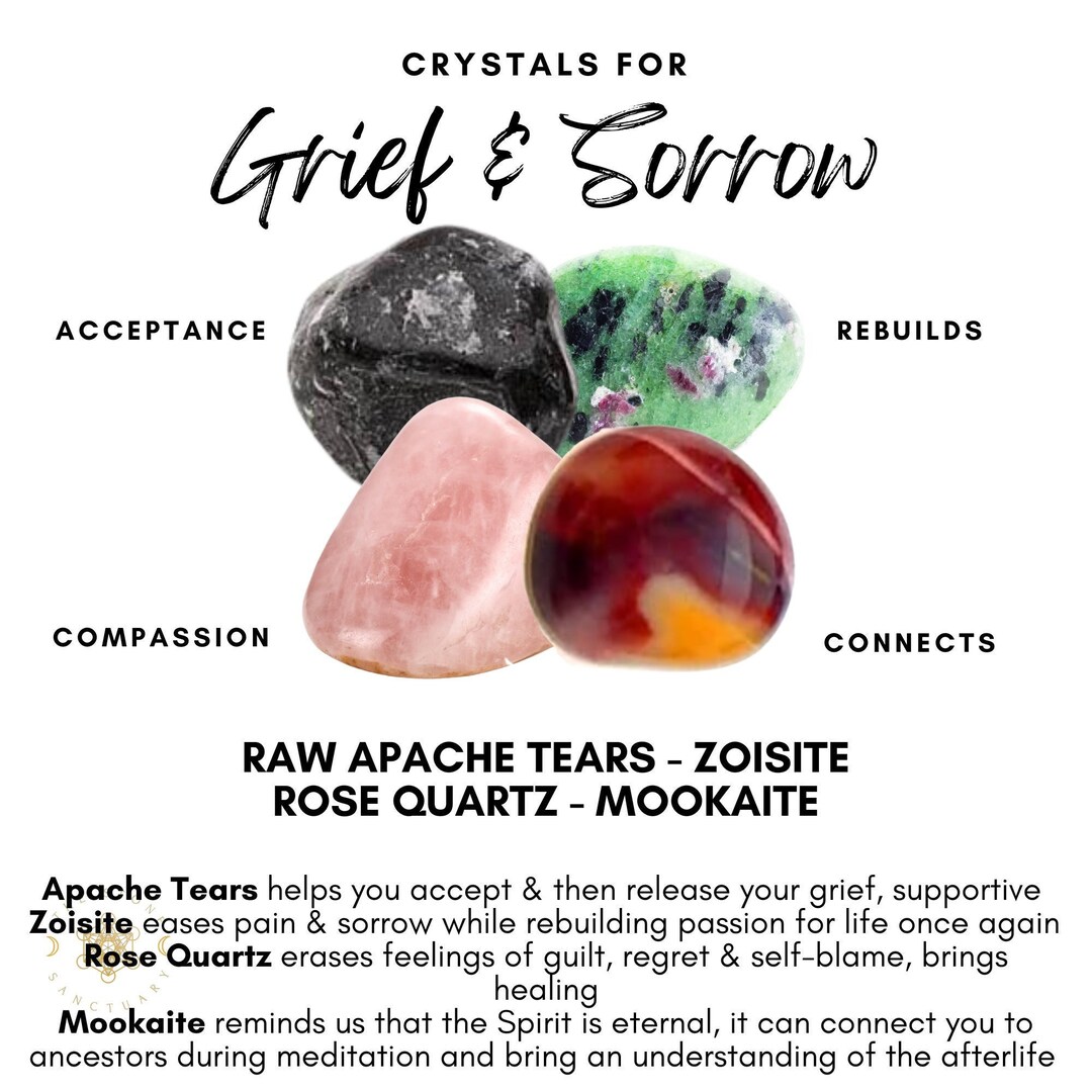 Grief Crystals Crystals for Grief Sorrow Loss Grief & Etsy