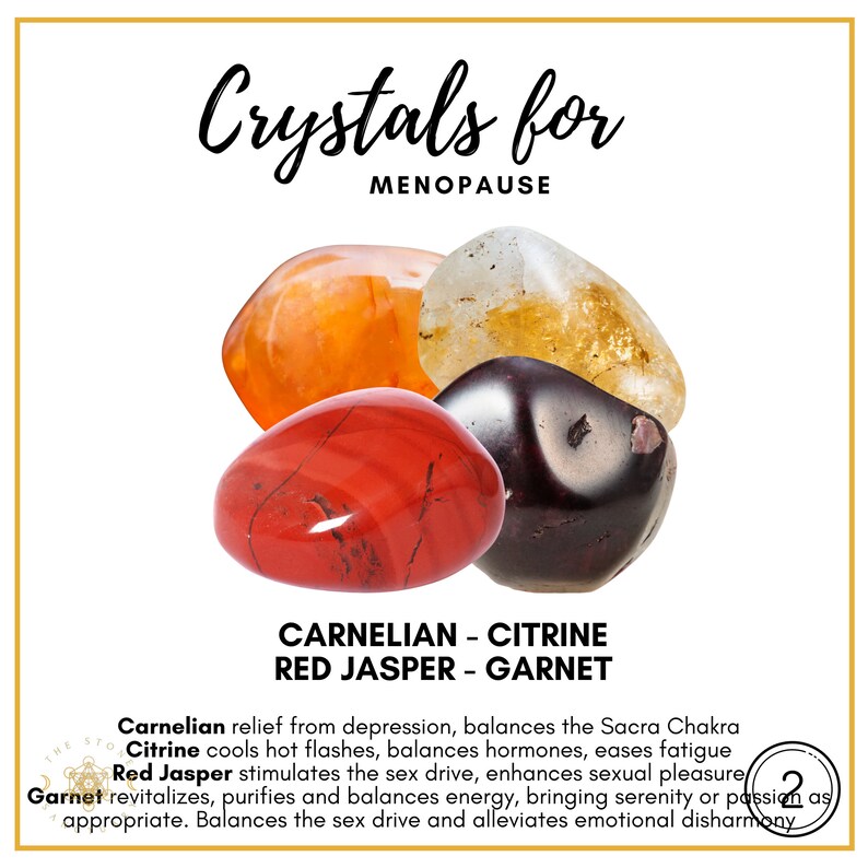 Crystals for Menopause Menopause Crystals Perimenopause Etsy