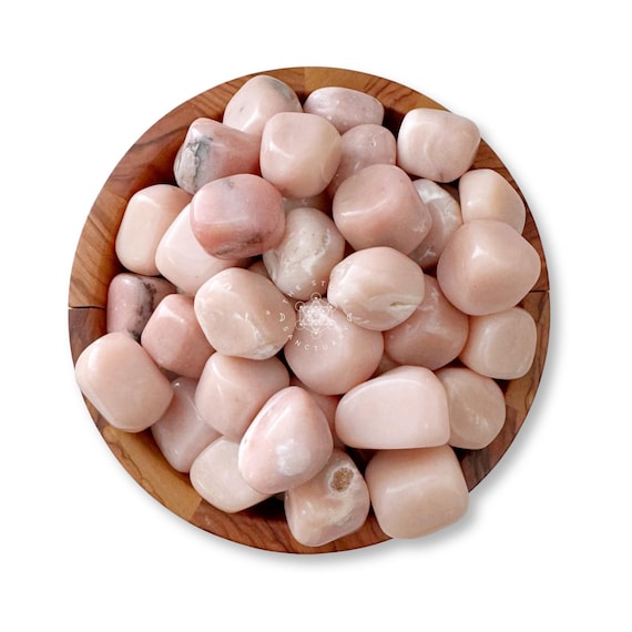 Pink Opal Tumbled Stones from Peru | Polished Tumbled Stones for Heart Chakra