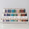Genuine Crystal Chip Bottles: Choose Your Type of Mini Gemstone & Bottle Size (Over 70+ Types)